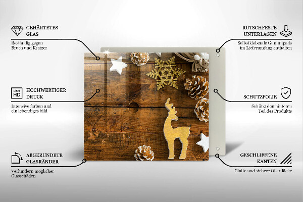 De vidrio templado Decoraciones de navidad