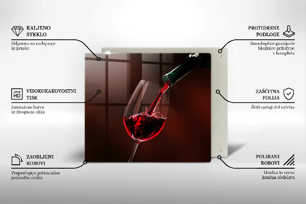De vidrio templado Una copa de vino