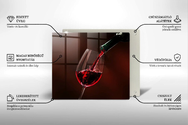 De vidrio templado Una copa de vino
