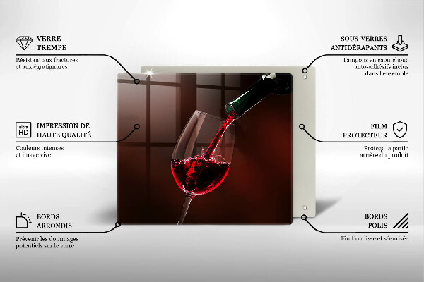 De vidrio templado Una copa de vino