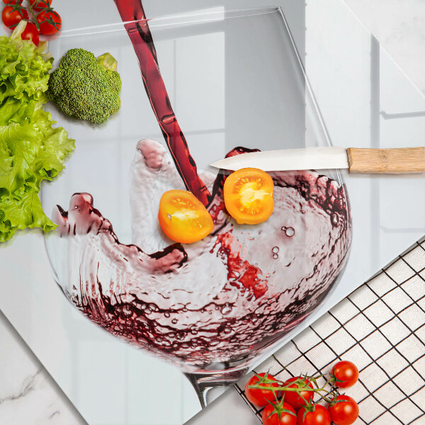 De vidrio templado Vino tinto