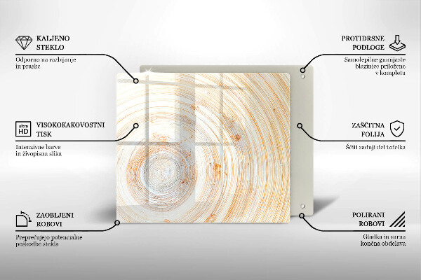 De vidrio templado Textura de madera