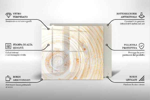 De vidrio templado Textura de madera
