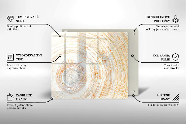 De vidrio templado Textura de madera