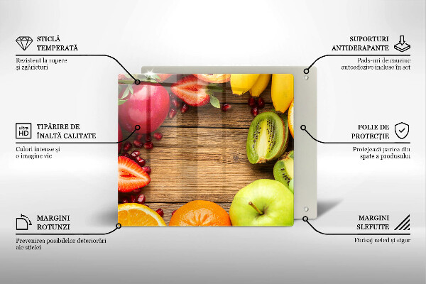 De vidrio templado Fruta fresca
