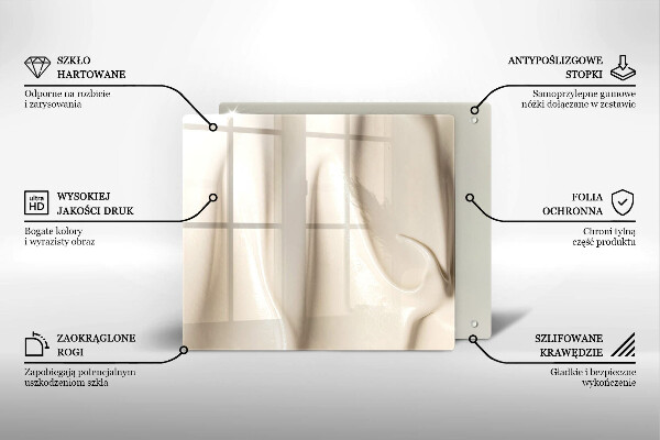 De vidrio templado Helado cremoso