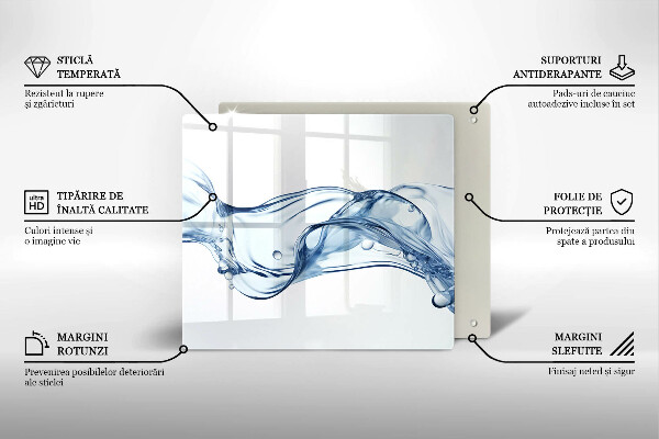 De vidrio templado Agua cristalina