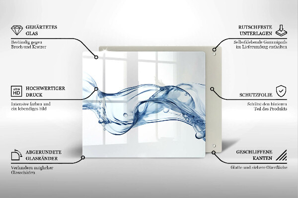 De vidrio templado Agua cristalina