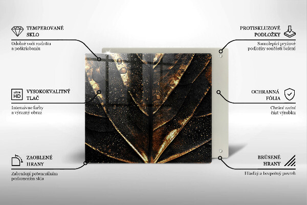 De vidrio templado Hoja de oro