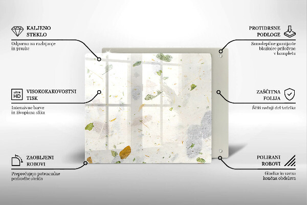 De vidrio templado Hojas cayendo