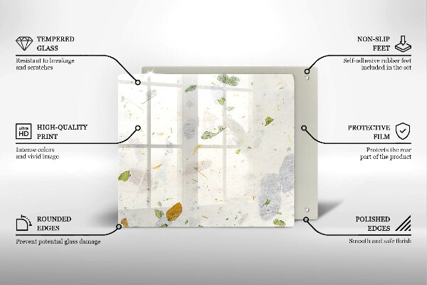 De vidrio templado Hojas cayendo