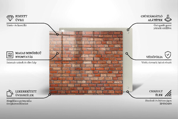 De vidrio templado Pared de ladrillo