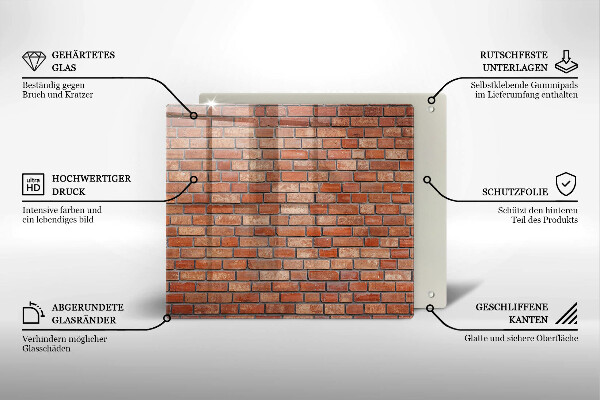 De vidrio templado Pared de ladrillo