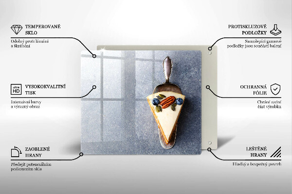 De vidrio templado Pedazo de pastel