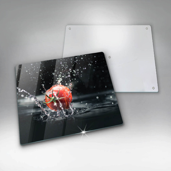 De vidrio templado Tomate en agua