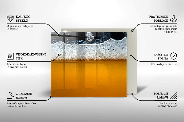 De vidrio templado Beber espuma de cerveza