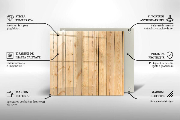 De vidrio templado Tablas de madera delicadas