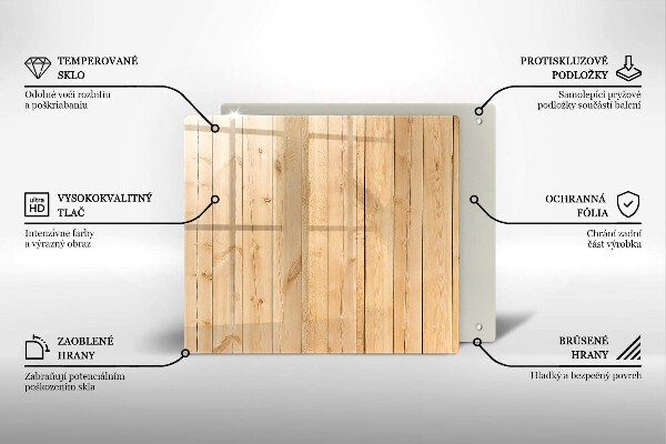 De vidrio templado Tablas de madera delicadas