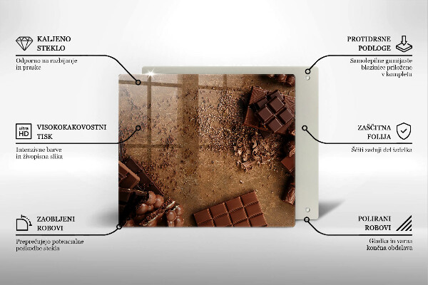 De vidrio templado Dulces de chocolate