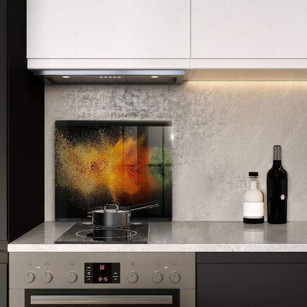 De vidrio templado Especias coloridas