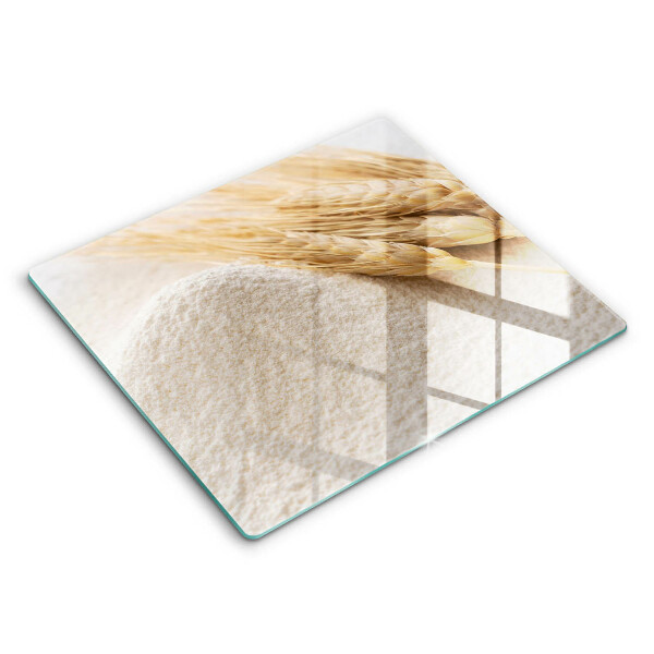 De vidrio templado Harina y espigas de grano
