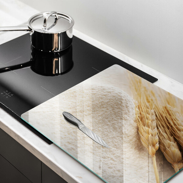 De vidrio templado Harina y espigas de grano