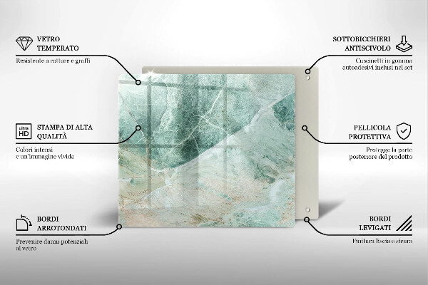 De vidrio templado Estructura de piedra