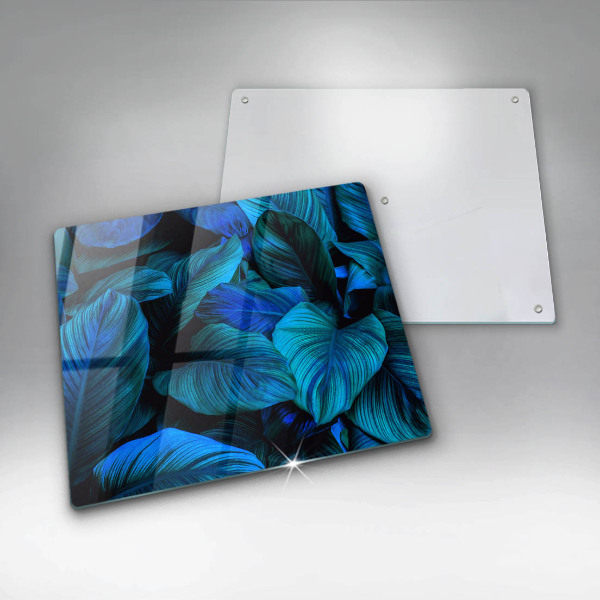 De vidrio templado Hojas de vegetación de la selva