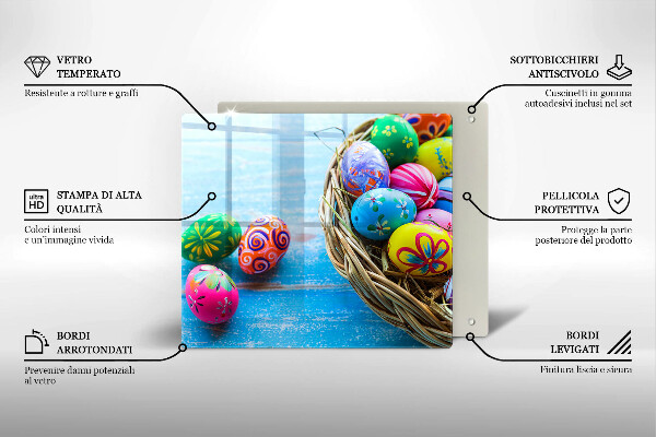 De vidrio templado Huevos de pascua huevos de pascua