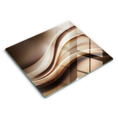 De vidrio templado Líneas suaves de abstracción