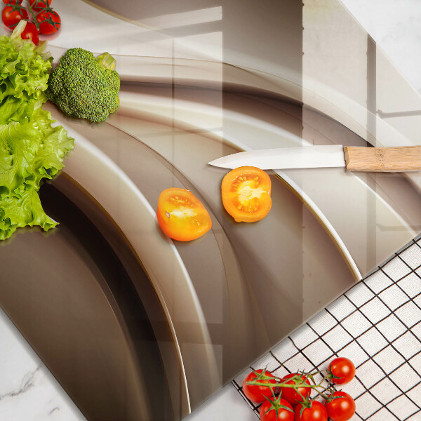 De vidrio templado Líneas suaves de abstracción