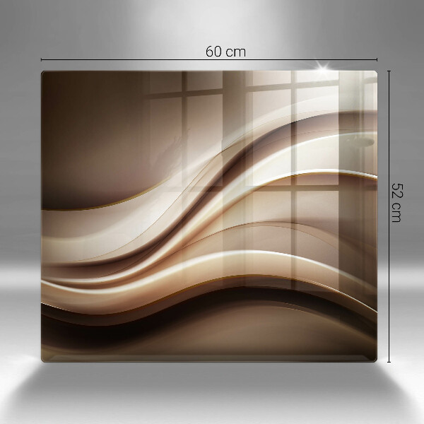 De vidrio templado Líneas suaves de abstracción