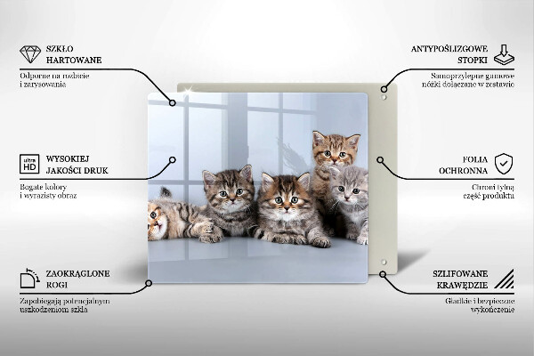 De vidrio templado Dulces gatitos