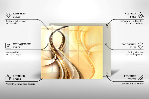 De vidrio templado Abstracción de humo