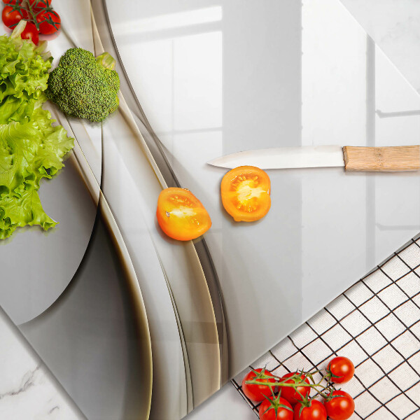 De vidrio templado Abstracción de líneas suaves