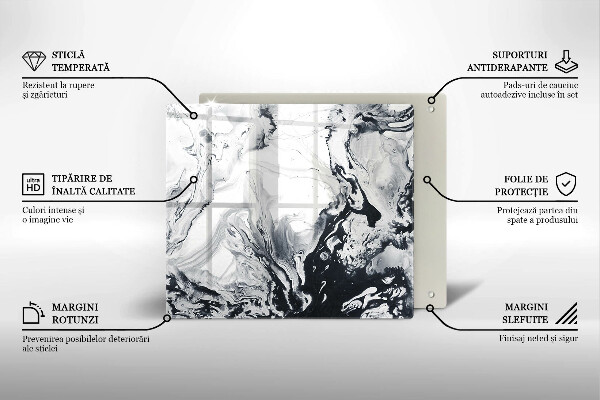 De vidrio templado Abstracción de tinta