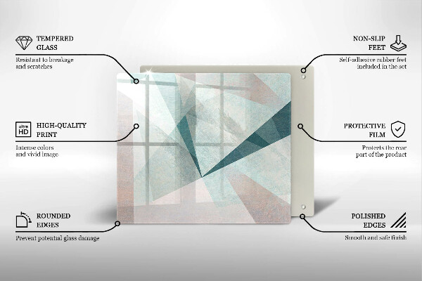 De vidrio templado Abstracción aguda