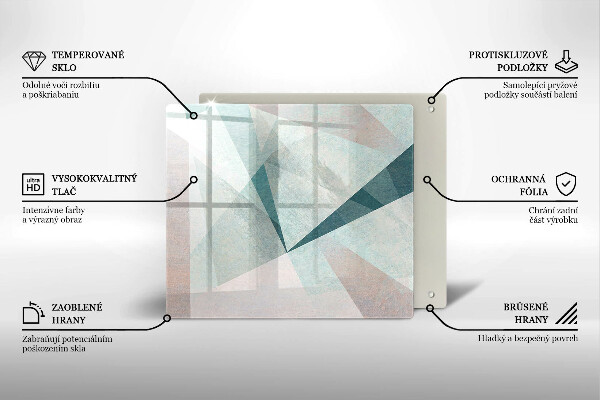 De vidrio templado Abstracción aguda