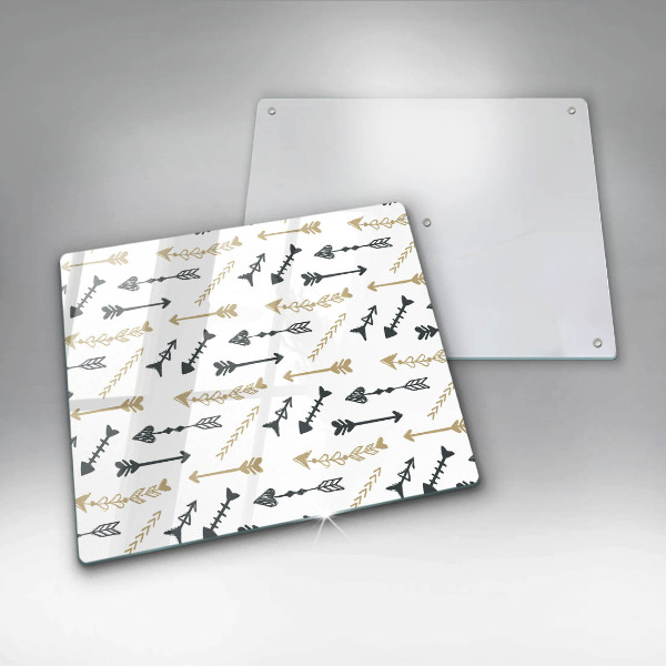 De vidrio templado Patrón de flechas boho