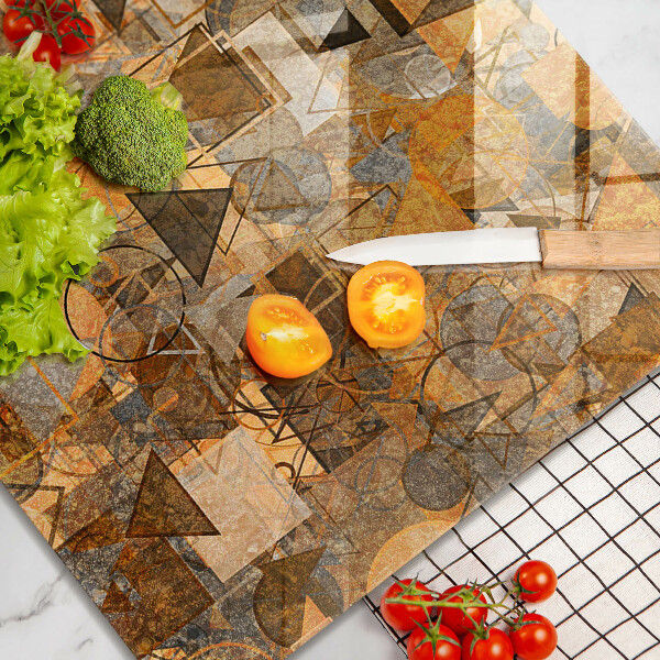 De vidrio templado Patrones sin fisuras de figuras geométricas