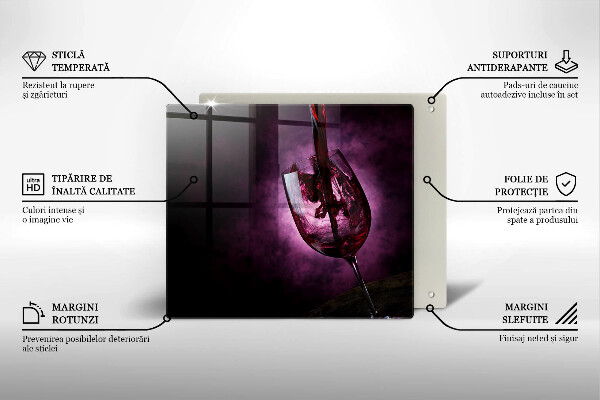 De vidrio templado Una copa de vino