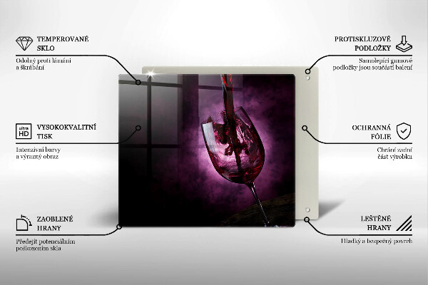 De vidrio templado Una copa de vino