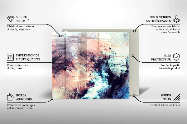 De vidrio templado Abstracción pintada