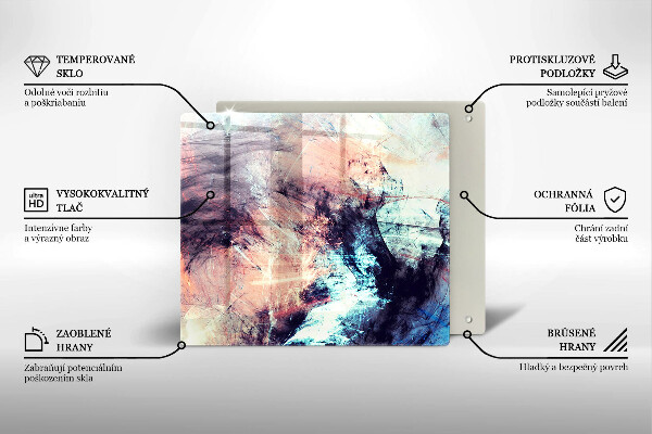 De vidrio templado Abstracción pintada