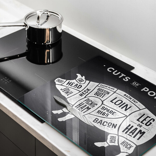 De vidrio templado Carne de cerdo