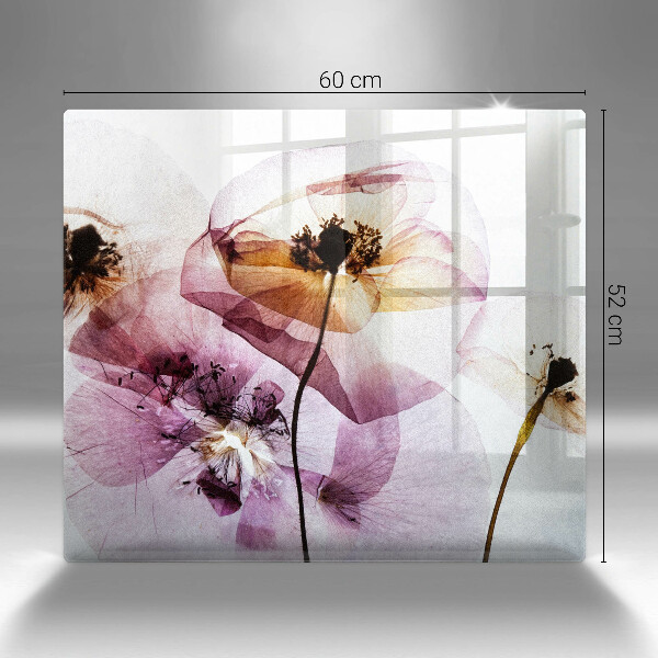 De vidrio templado Flores delicadas