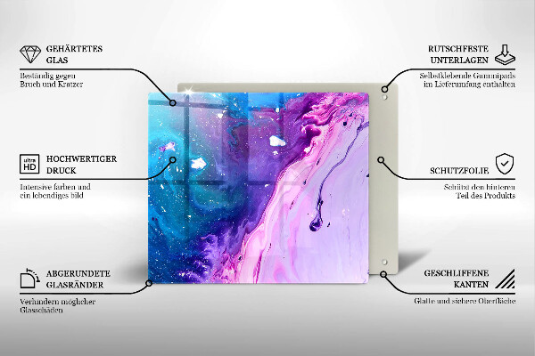 De vidrio templado Tintas de abstracción