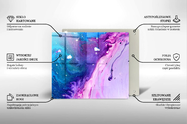 De vidrio templado Tintas de abstracción