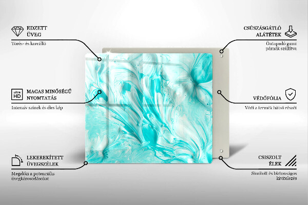 De vidrio templado Pinturas de abstraccion