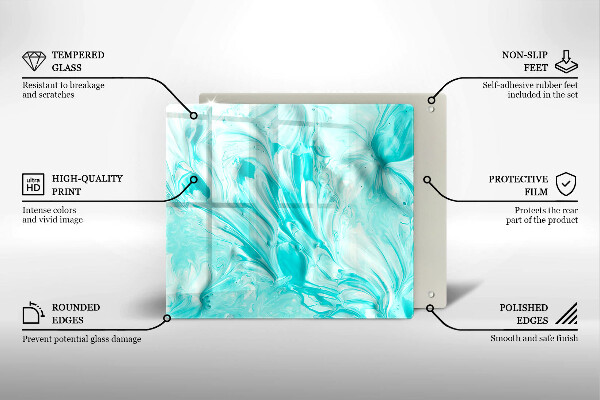 De vidrio templado Pinturas de abstraccion